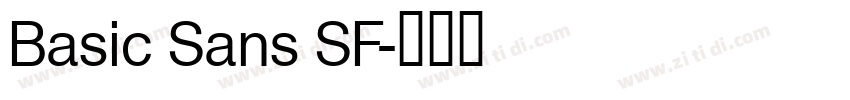 Basic Sans SF字体转换